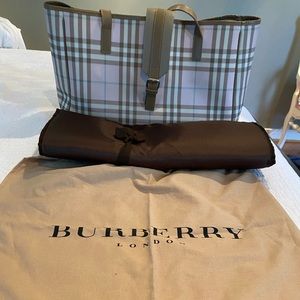 Authentic Burberry Pink/Tan Baby Bag or Tote